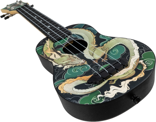 TUS-JADE DRAGON Soprano Travel Ukulele