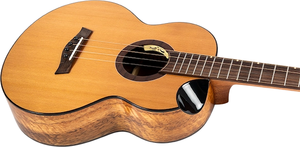 Lily - Bariton-ukulele med stål-strenger