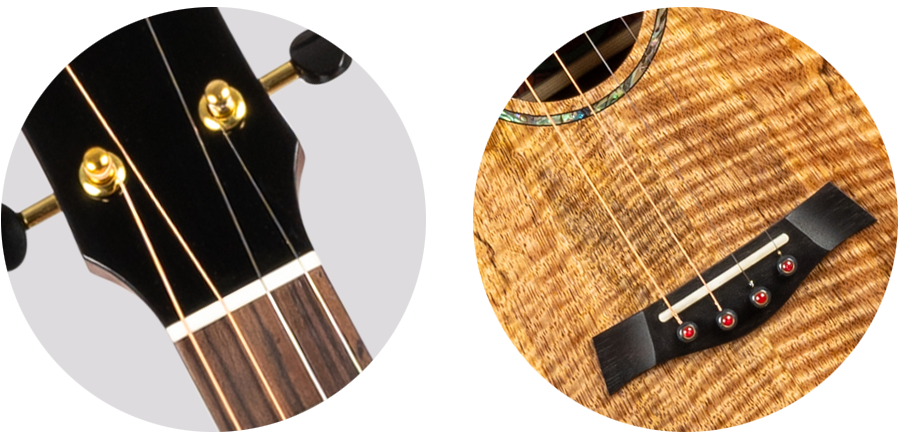 Maia - Bariton-ukulele med stål-strenger