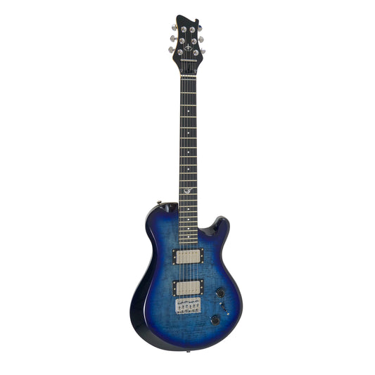 Overhead Electric Faded Blue Travel Guitar