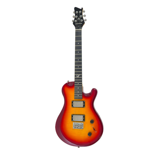Overhead Electric Cherry Sunburst Travel Guitar