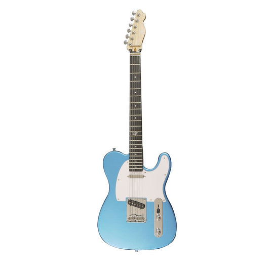 Overhead Electric Lake Belton Blue Texan Travel Guitar (LIMITED)