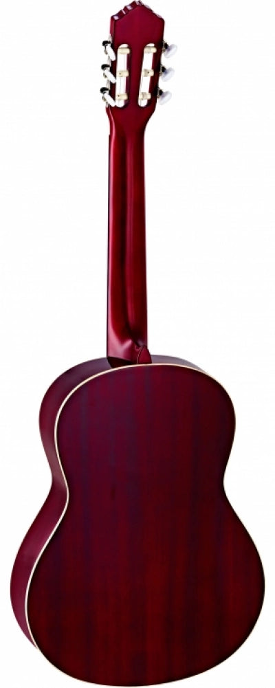 1/4 størrelse klassisk gitar - Gran - Natural Satin Finish, Wine Red