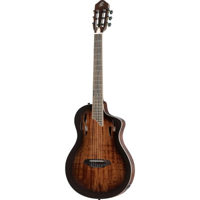 Klassisk gitar med mik, Thin body, Slim neck, Gloss Burst Finish