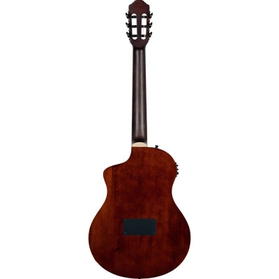 Klassisk gitar med mik, Thin body, Slim neck, Gloss Burst Finish