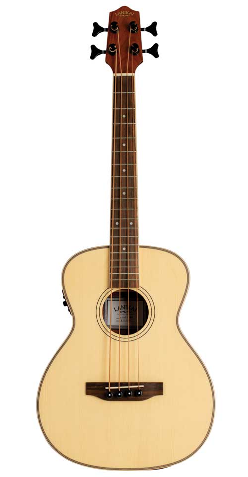 Lanikai SPST-EBU – Kompakt akustisk reisebass (Solid Spruce)