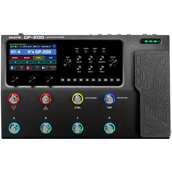 GP-200 gitar-multieffekt-pedalboard