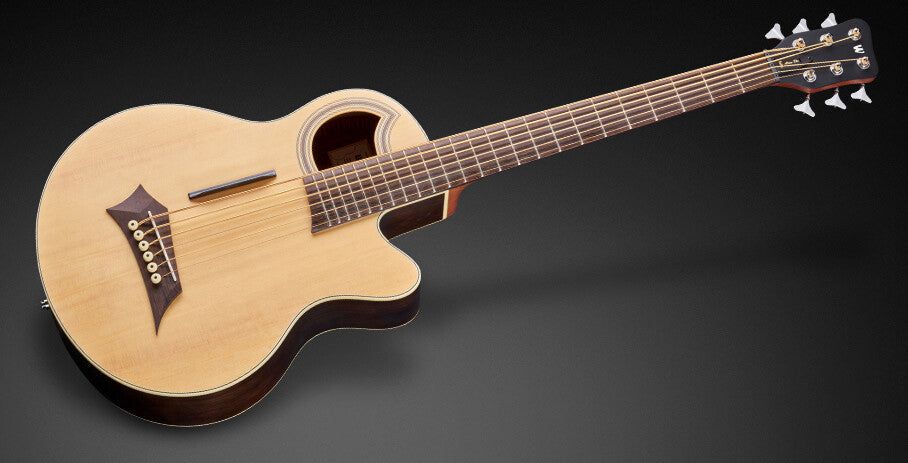 Warwick RockBass Alien Deluxe, 6-String - Natural Transparent Satin