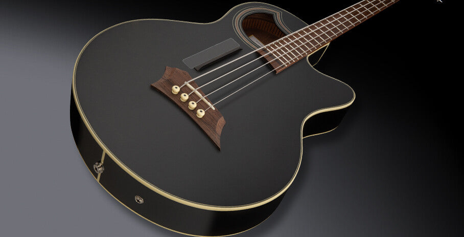 Warwick RockBass Alien Deluxe Hybrid Thinline, 4-String, Black