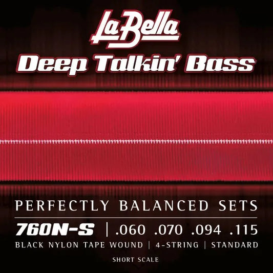 Black Nylon Tape Wound - Short Scale