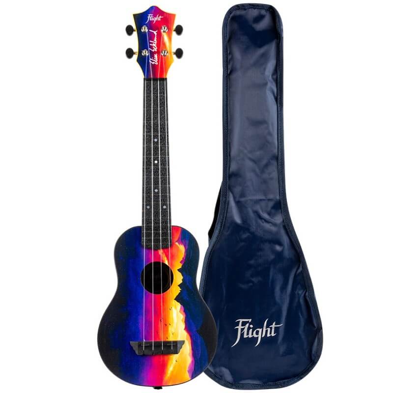 TUSL-EE SUNSET Elise Ecklund Signature Concert Scale Soprano Travel Ukulele