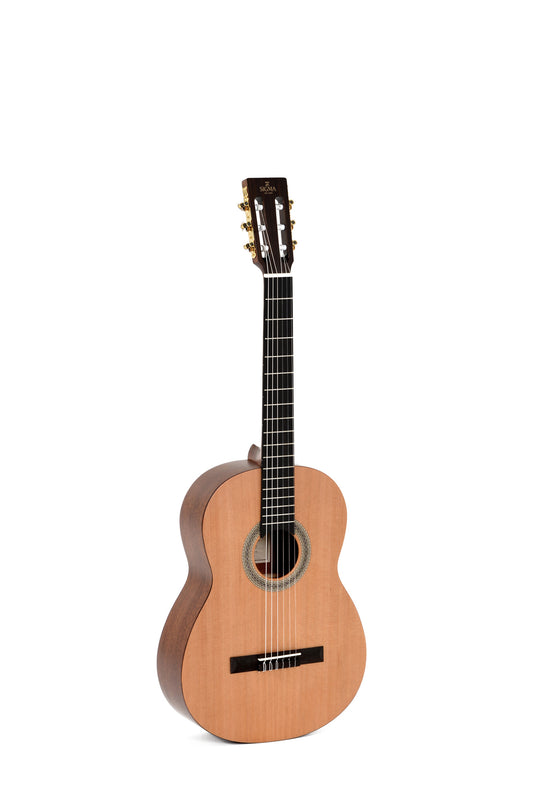 Klassisk gitar av seder og mahogni