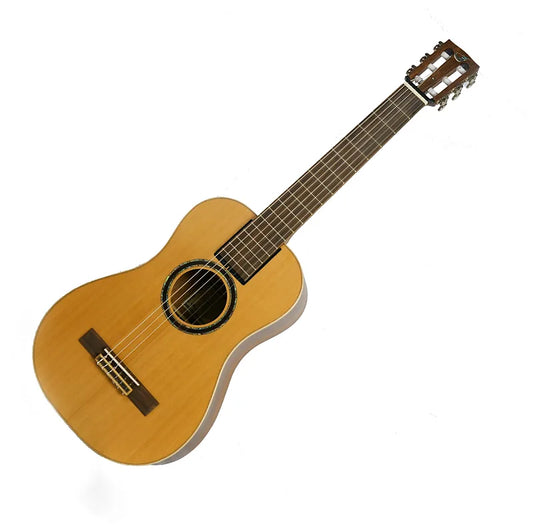 Solid Cedar / Pau Ferro Classical Travel Guitar Lefty