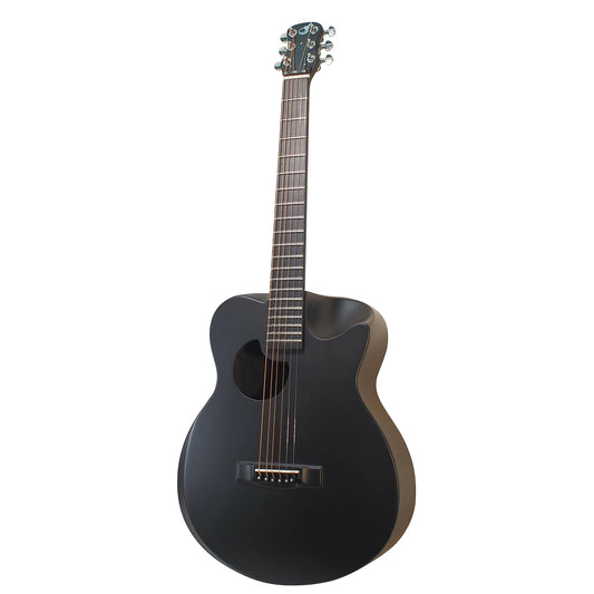 Black Matte Carbon First Class Travel Guitar