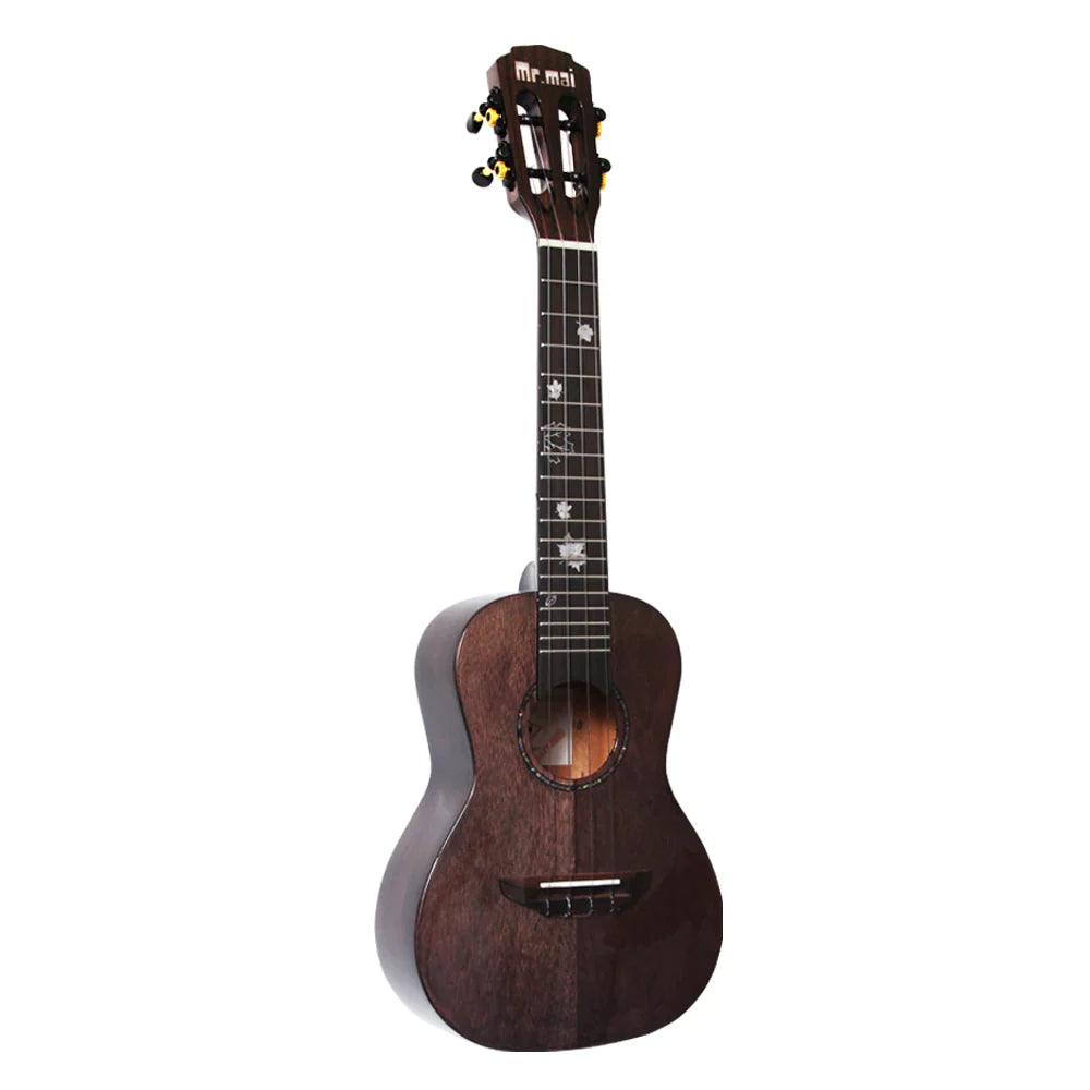 Fargerik solid mahogni - Konsert-ukulele