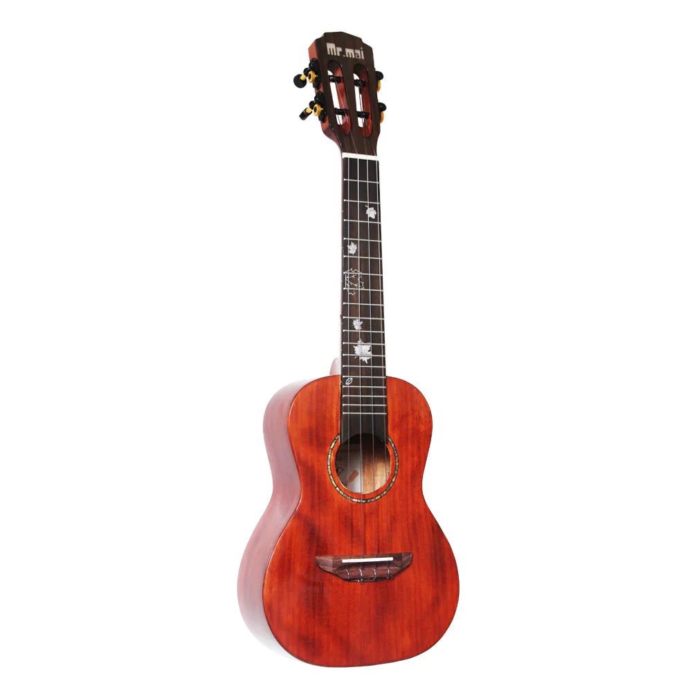 Fargerik solid mahogni - Konsert-ukulele