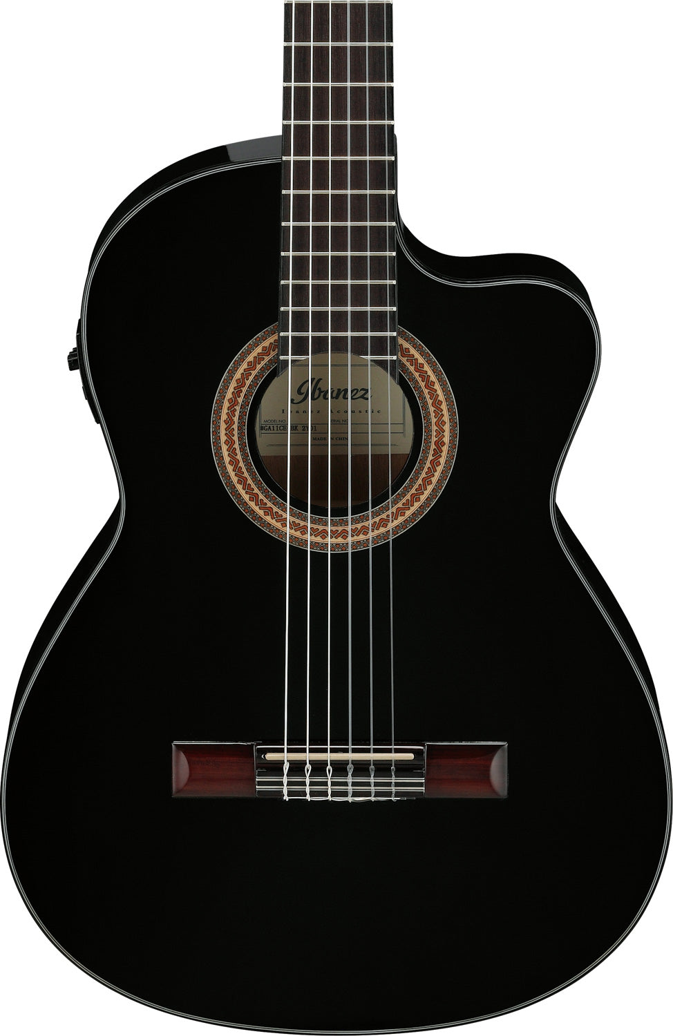 Klassisk gitar - Black High Gloss