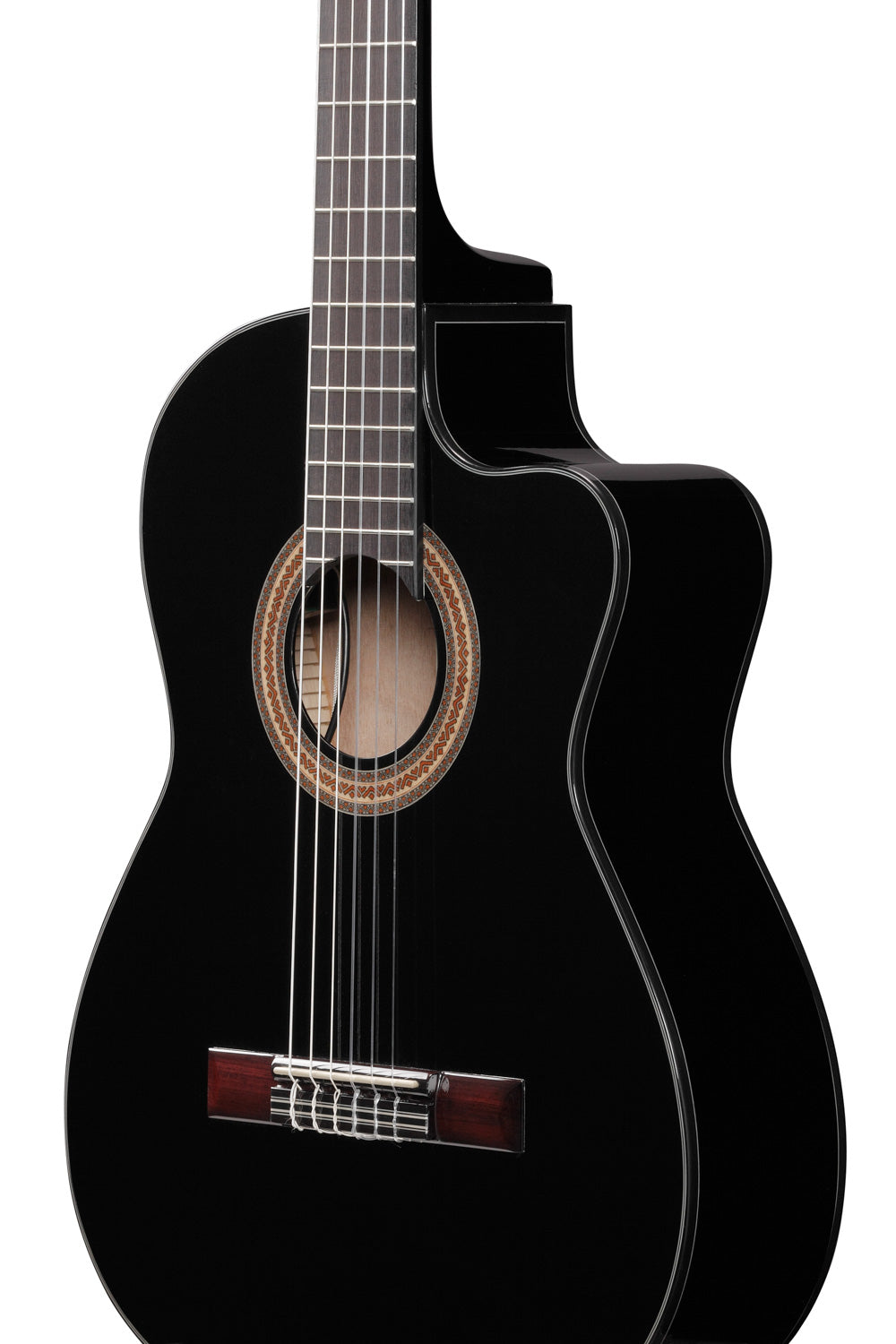 Klassisk gitar - Black High Gloss