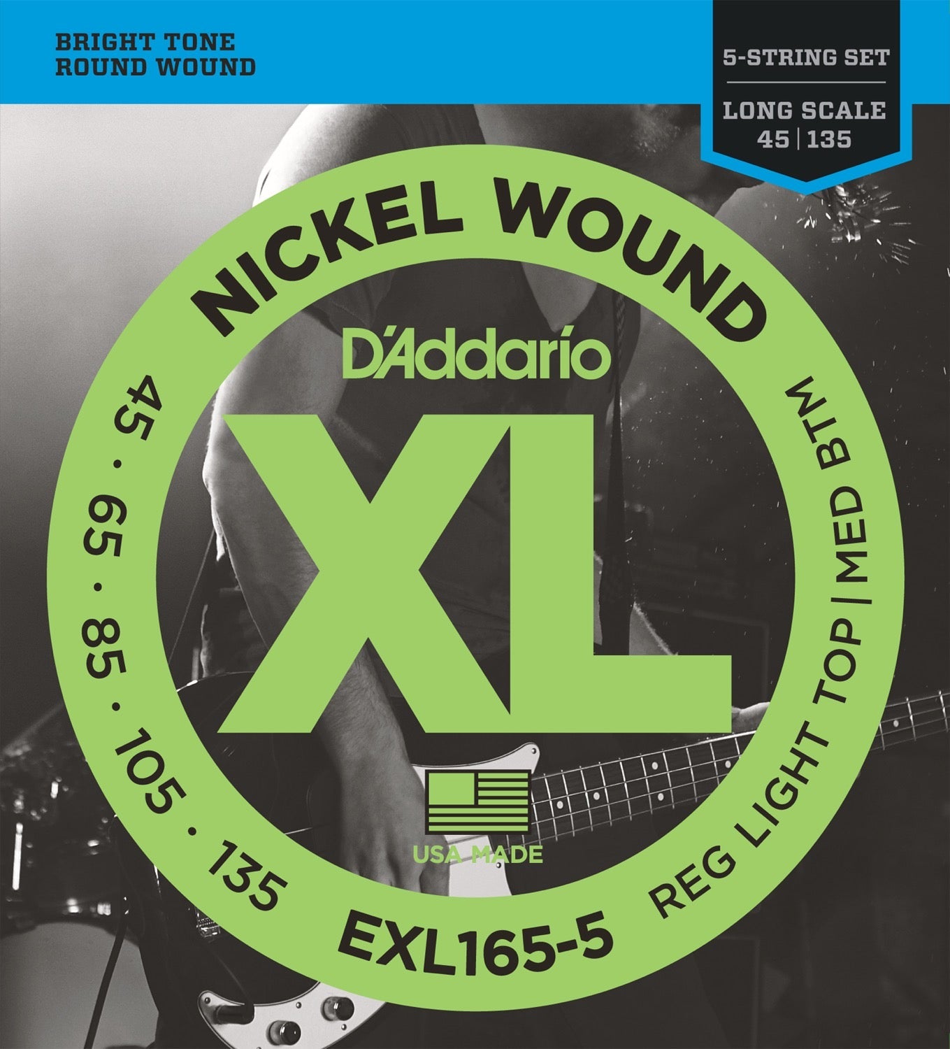 D'Addario - XL Nickel Wound - 5 string set