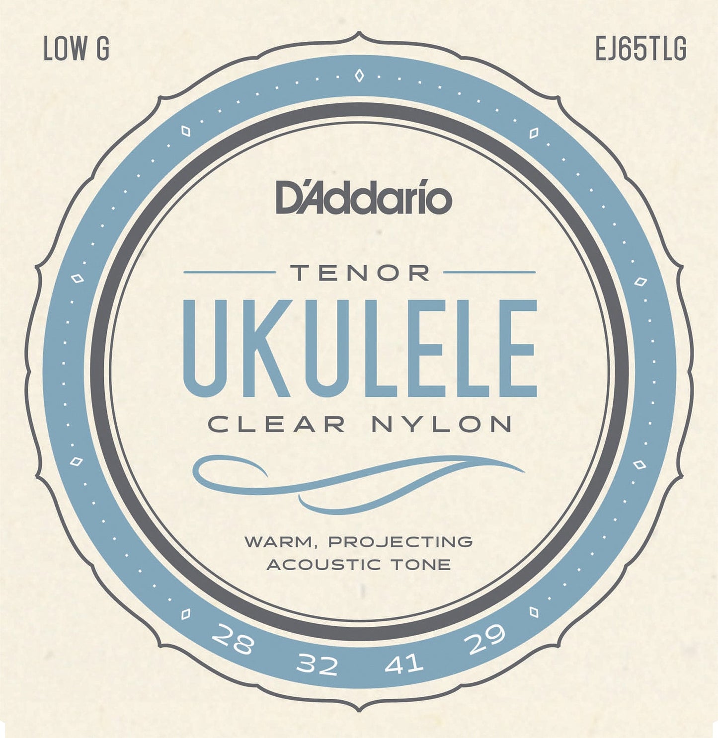 Clear Nylon - Strenger til tenor-ukulele (Low G)