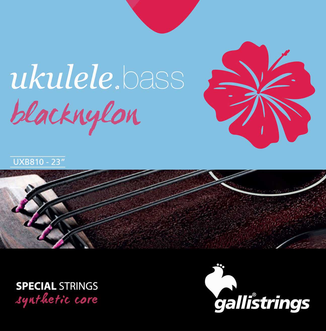 Black nylon - Strenger til ukulelebass